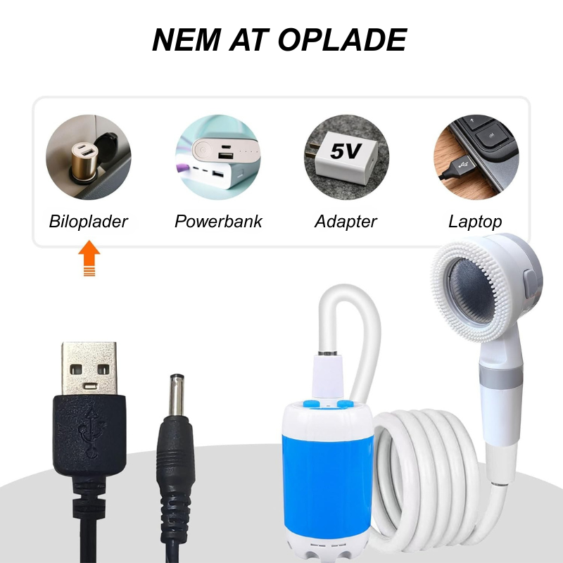 FlowGo™ | Hurtige rengøringer og udendørs brusebade – gjort nemt!