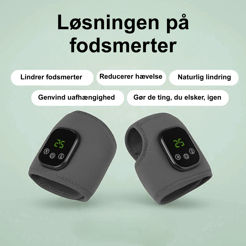 FriTrin™ | Klinisk dokumenteret varme og vibration mod fodsmerter, hævelse og spændinger!