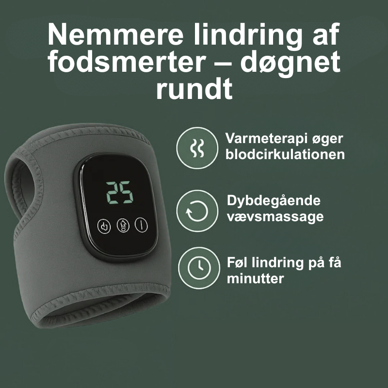 FriTrin™ | Klinisk dokumenteret varme og vibration mod fodsmerter, hævelse og spændinger!