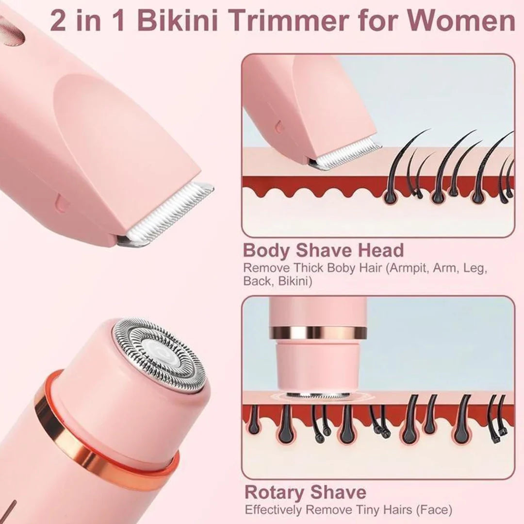 Nubelle™ | 2 i 1 smertefri bikini- og ansigtshårtrimmer