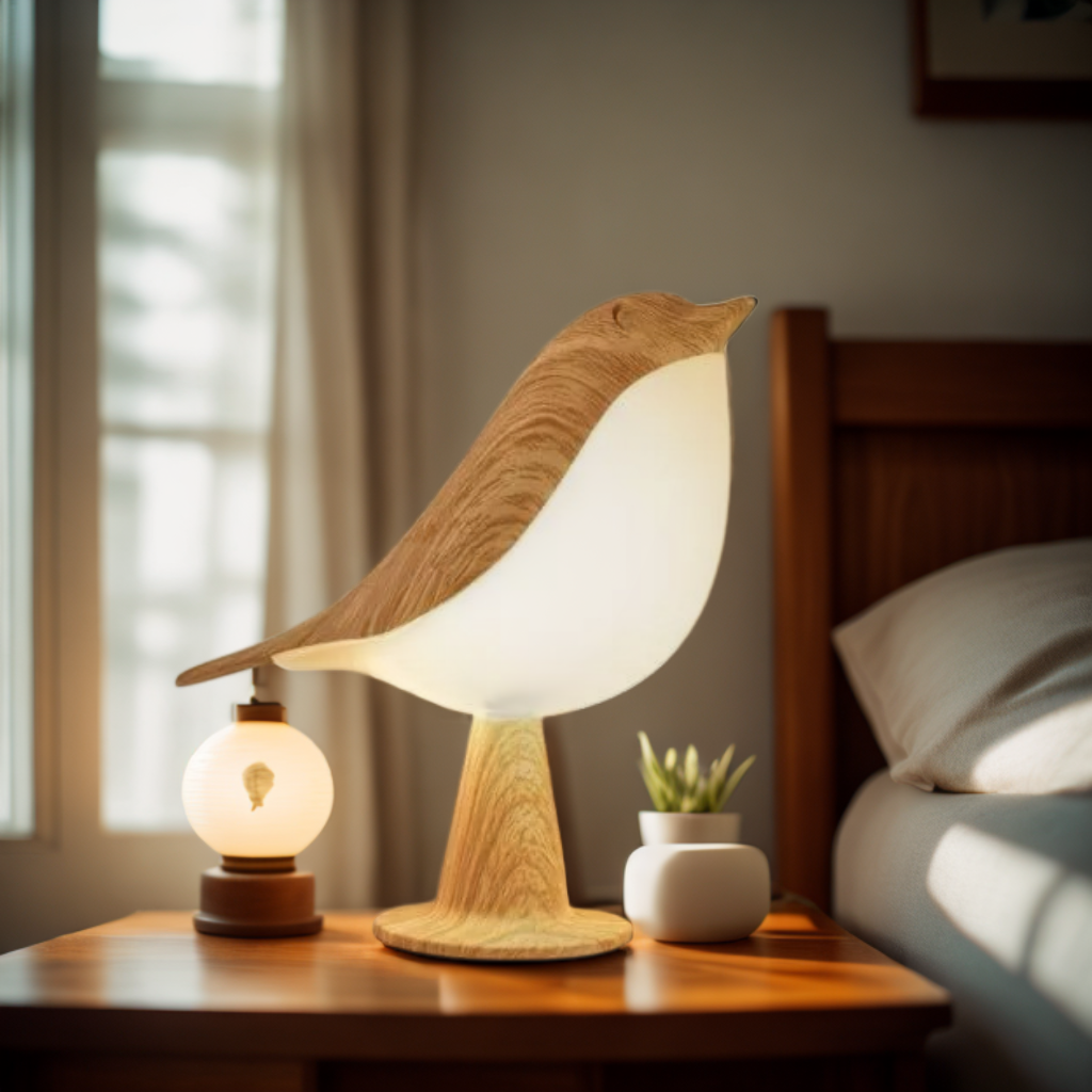 LysFugl™ | En lampe, der bringer natur, lys og ro ind i dit hjem
