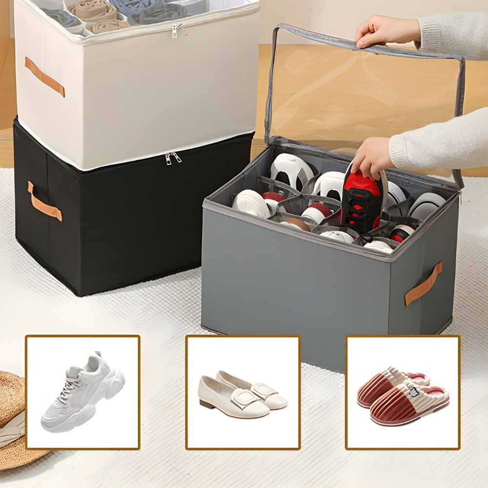 OrdenBoks™ | Sammenfoldelig Pladsbesparende Opbevaringsboks