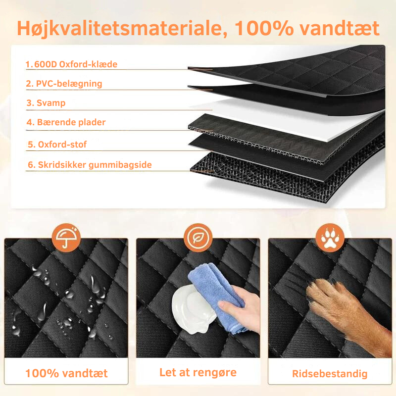 PetBench™ | Behageligt, robust og slidstærkt betræk til bilsædet til hunde