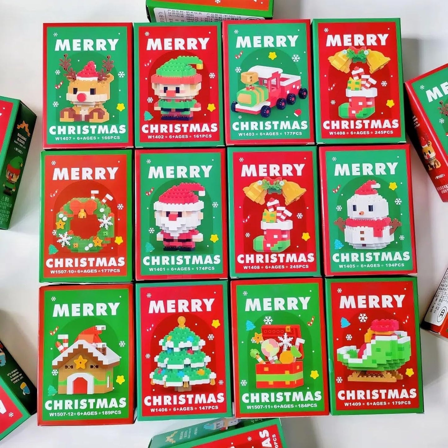 JuleByg™ | Skab julehygge sammen 🎄 Byg 12 figurer til familiens pynt