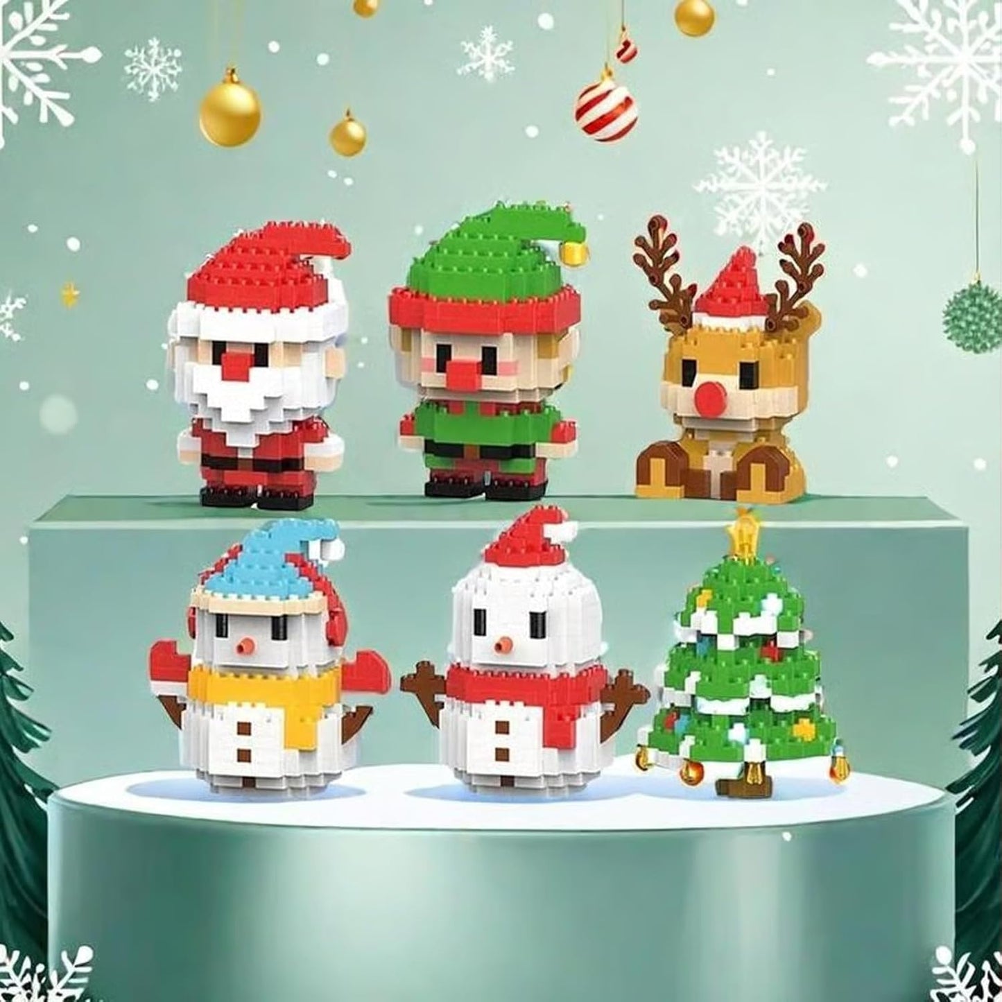 JuleByg™ | Skab julehygge sammen 🎄 Byg 12 figurer til familiens pynt