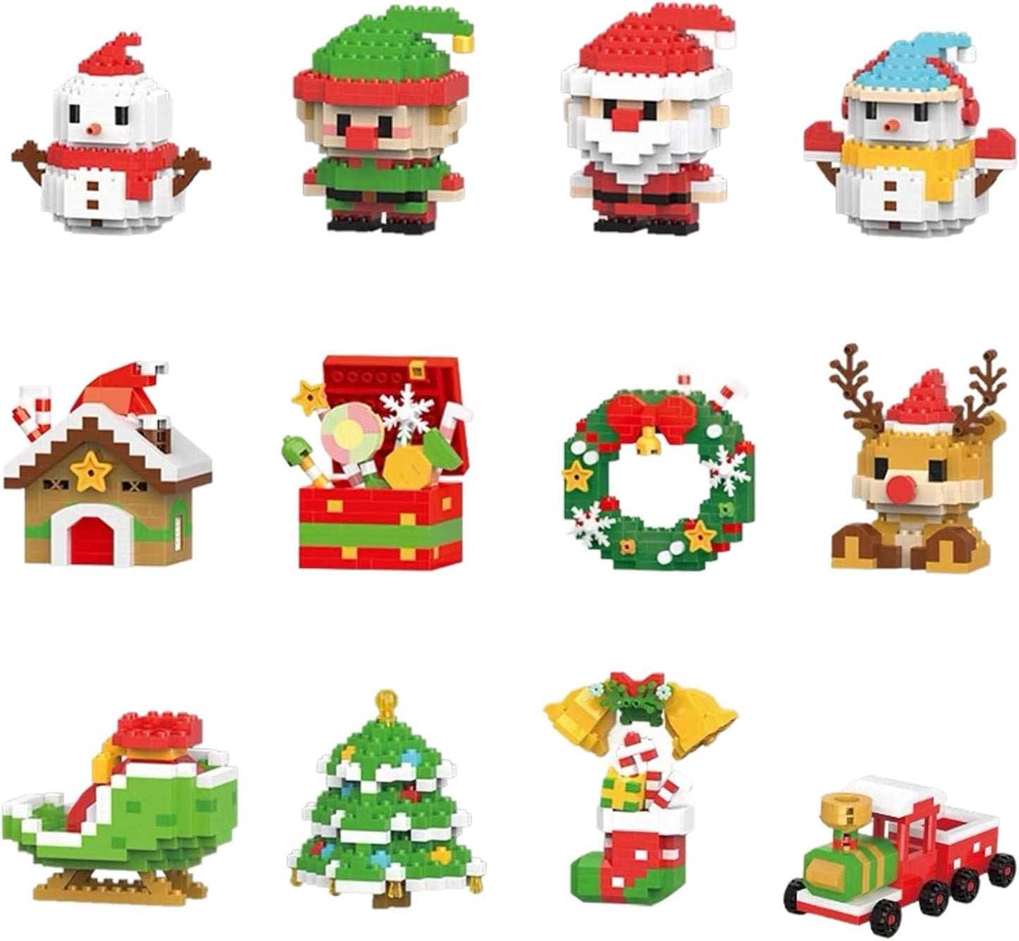 JuleByg™ | Skab julehygge sammen 🎄 Byg 12 figurer til familiens pynt