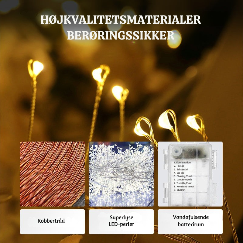 HyggeLys™ | Funklende LED Lyskæd