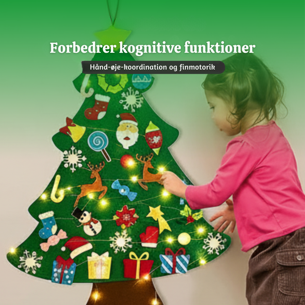BørneTræ™ | DIY Juletræ i Filt til Børn