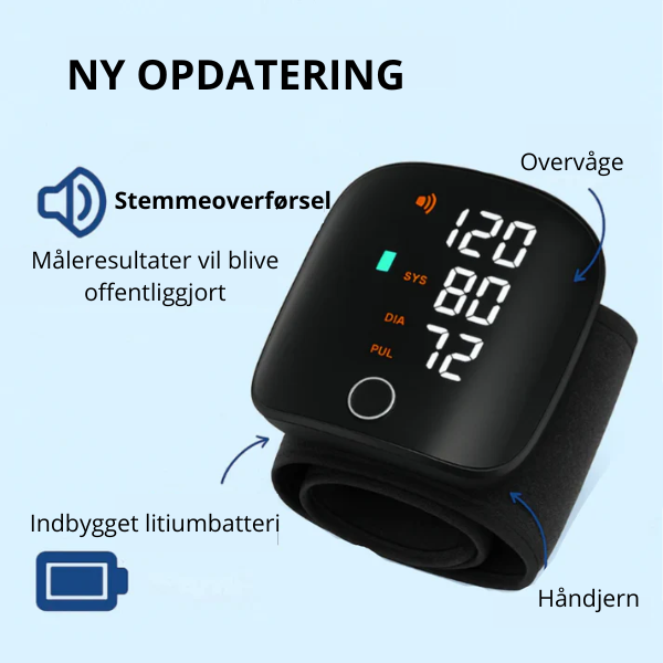Pulso™ Intelligent blodtryksmåler | Klinisk nøjagtighed. Når som helst, hvor som helst.