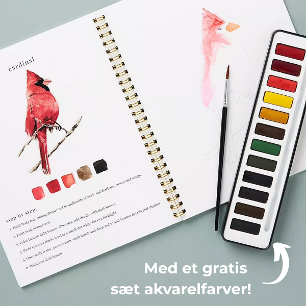 Akvarelle™ | Sæt gang i din kreativitet med vores sjove akvarel-arbejdsbog!