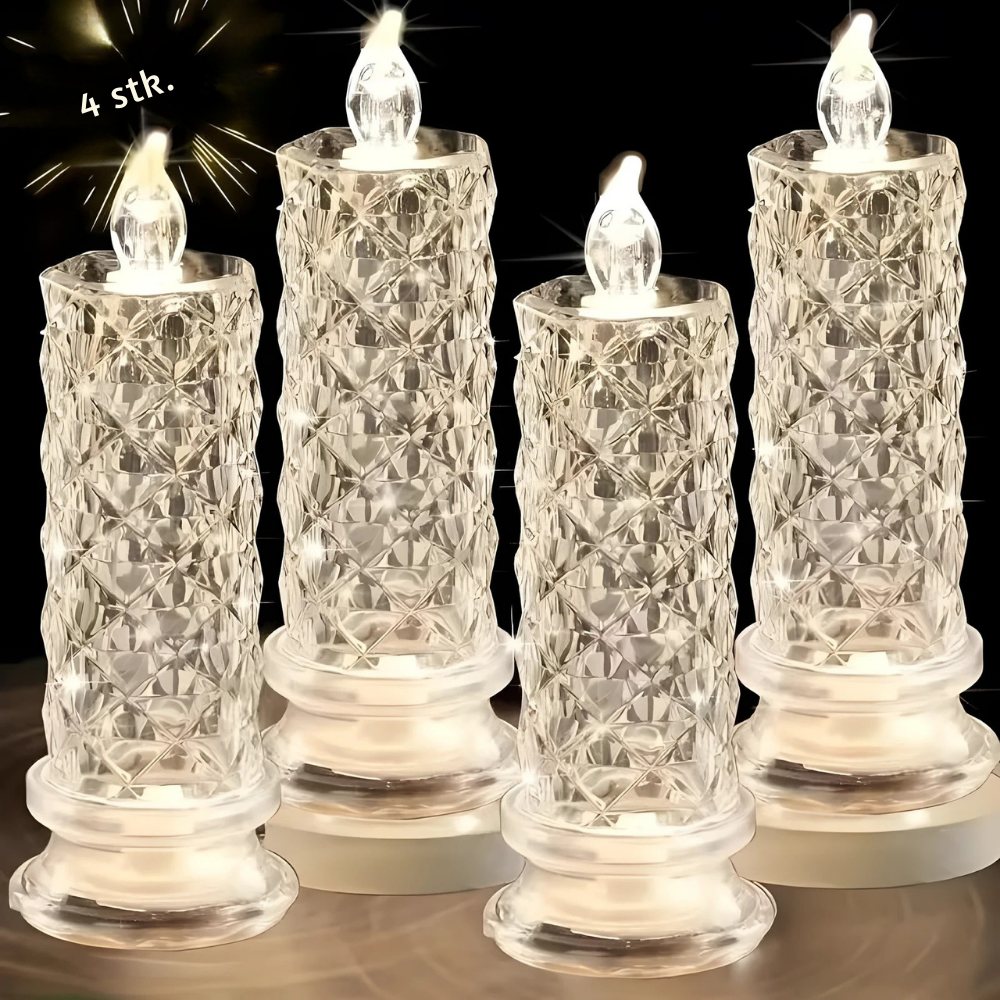 NordicShine™ | LED Krystal Lysesæt