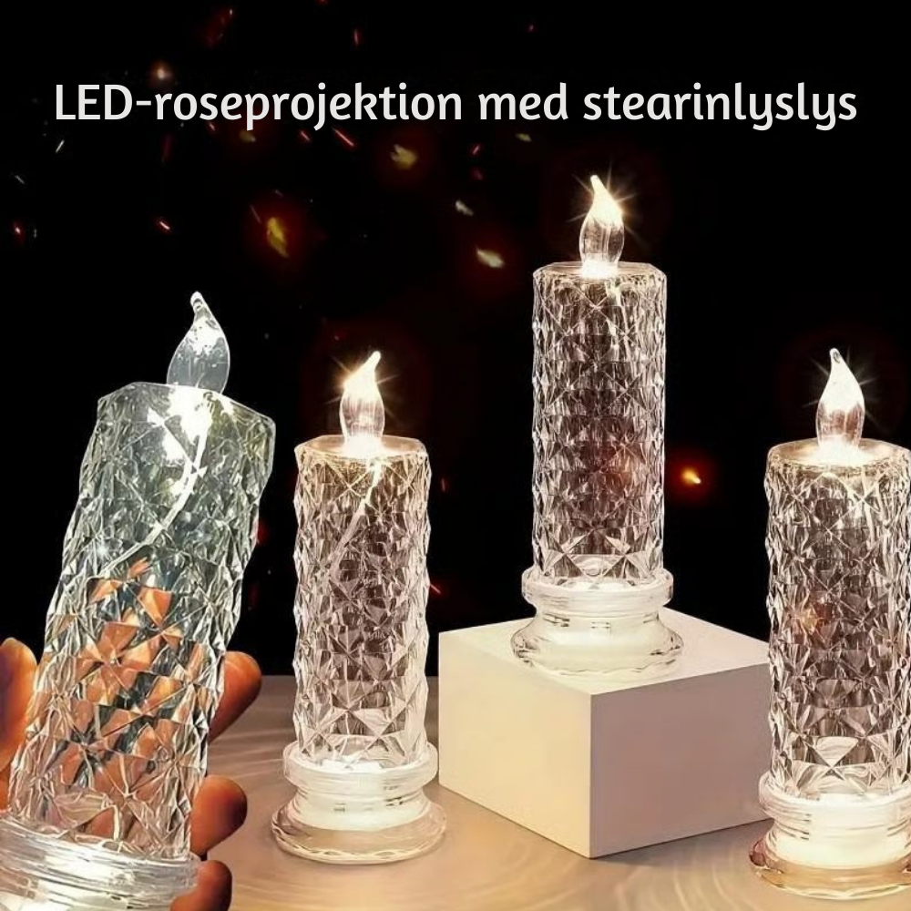 NordicShine™ | LED Krystal Lysesæt