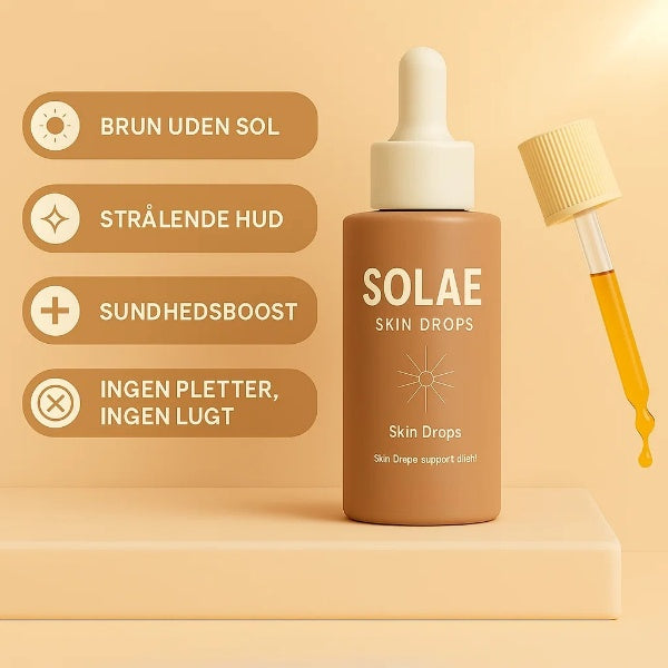 Solae™ Drikkbare Bruningsdråber | Få en strålende, solkysset teint inden for 7 dage