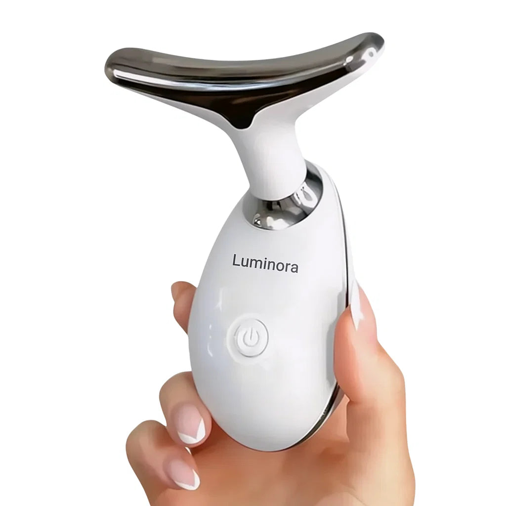 Luminora™ 7-in-1 LED Facial Sculptor | Strammere, glattere, jævn og klar hud på 10 minutter.