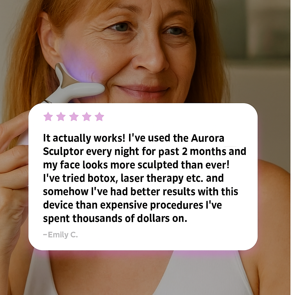 Luminora™ 7-in-1 LED Facial Sculptor | Strammere, glattere, jævn og klar hud på 10 minutter.