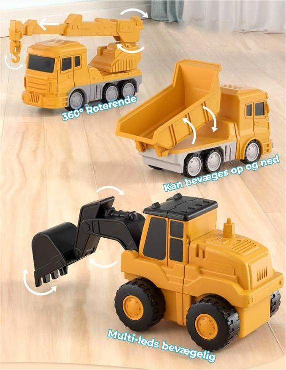 Transformo™ | Magnetisk Transformérbar Bygge- og Samlebil