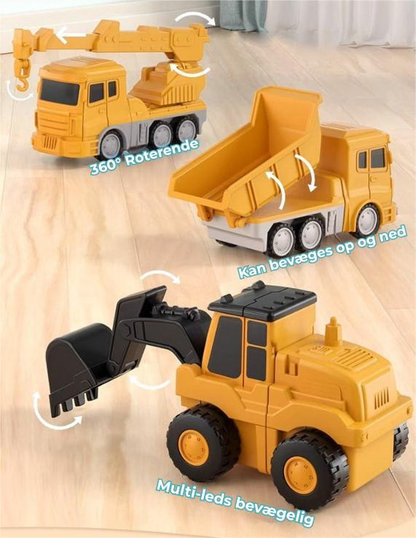 Transformo™ | Magnetisk Transformérbar Bygge- og Samlebil