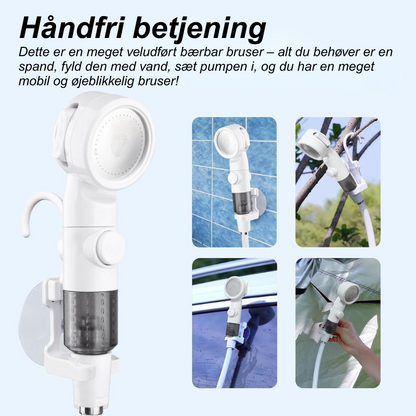 FlowGo™ | Hurtige rengøringer og udendørs brusebade – gjort nemt!