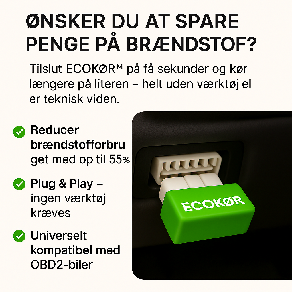 EcoKør™ – Spar op til 55% brændstof. Plug. Kør. Spar.