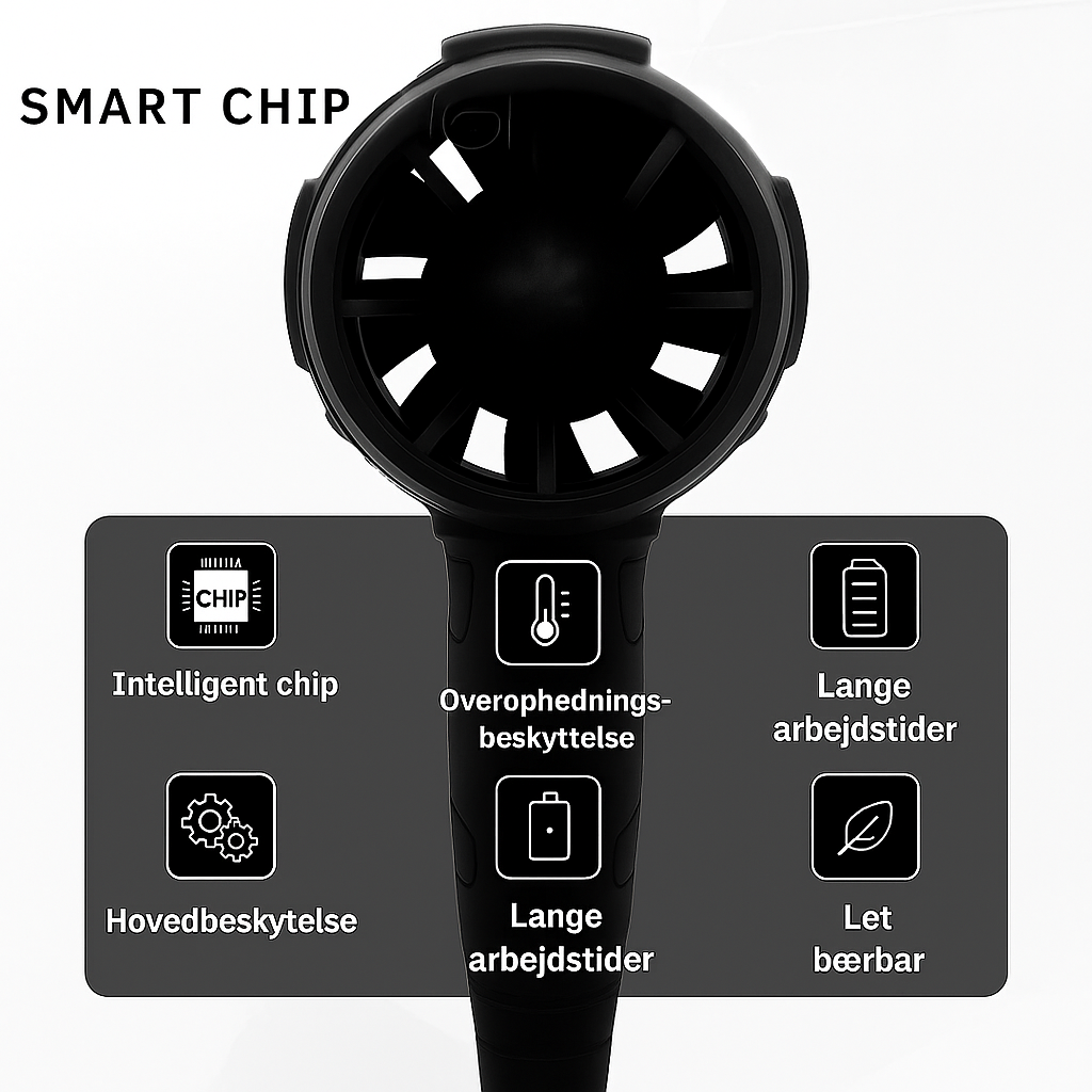 LøvBlæser™ | Trådløs rengøring på få sekunder