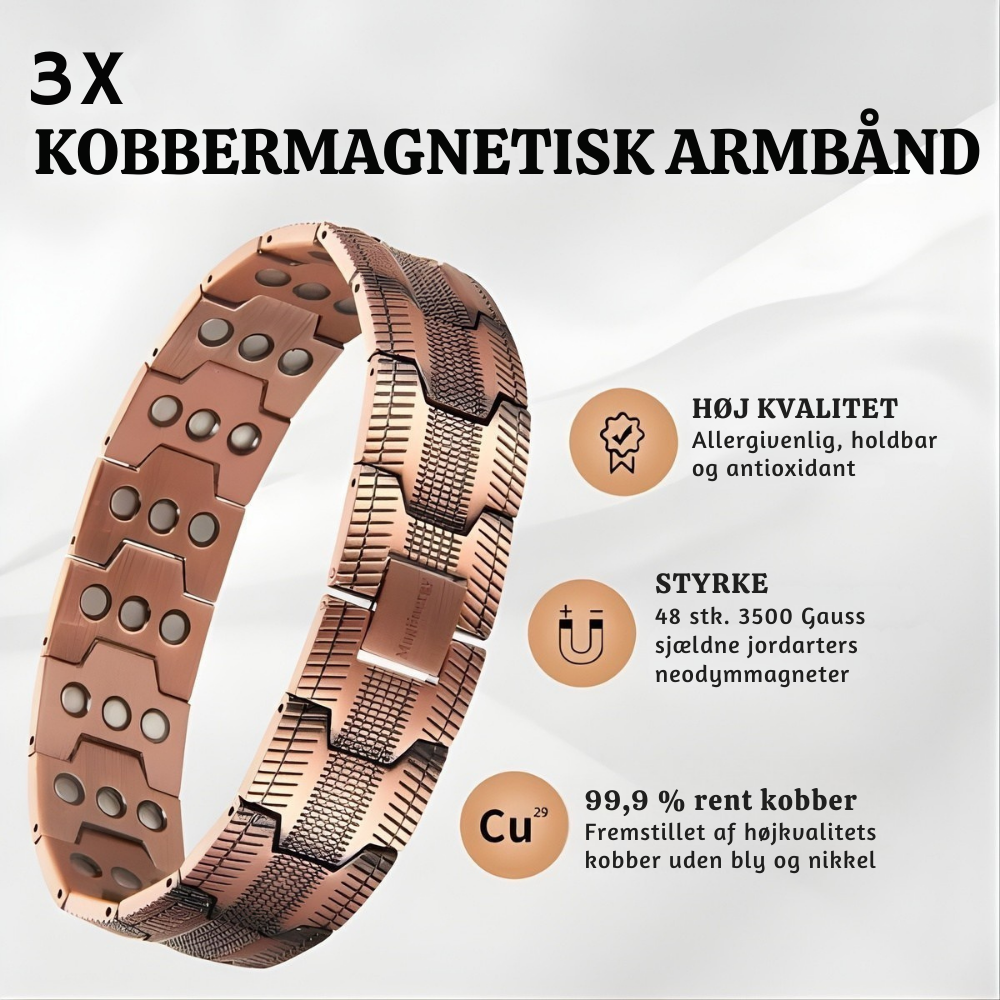 Helbre™ | Premium Magnetisk Kobber Terapiarmbånd