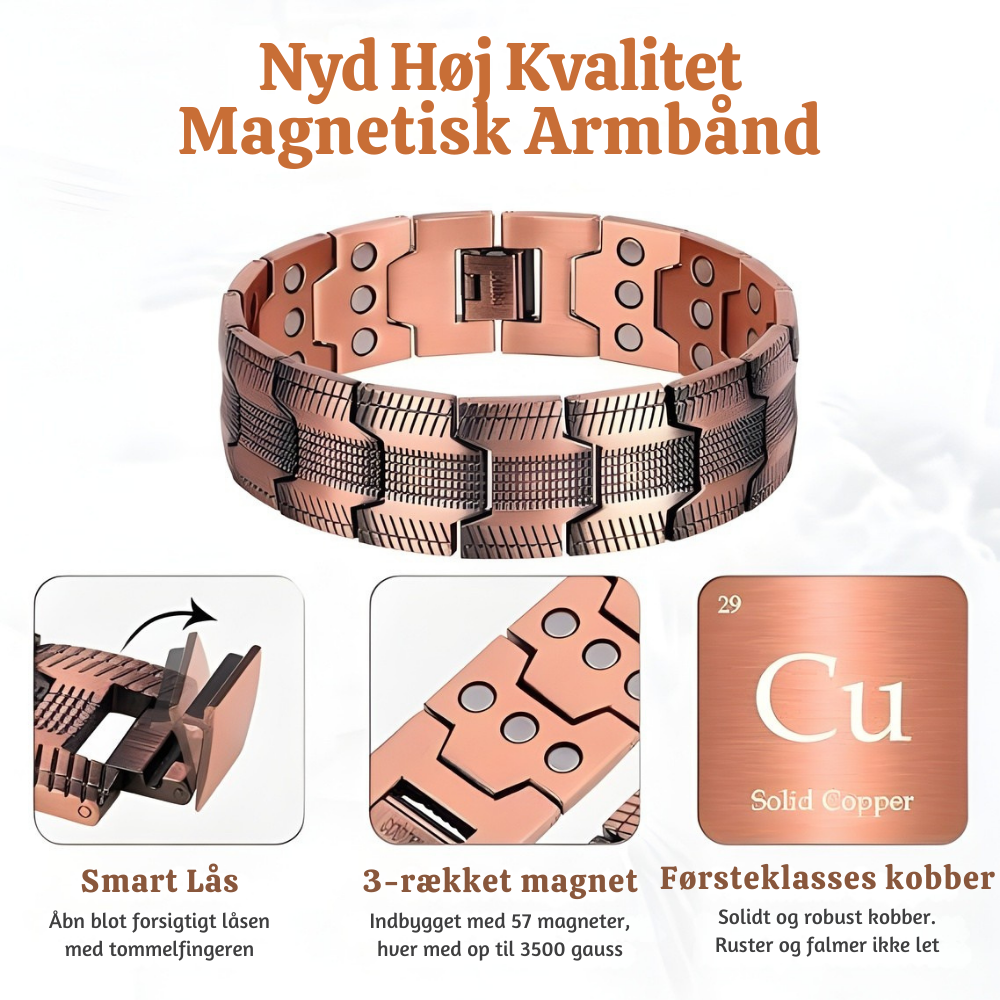 Helbre™ | Premium Magnetisk Kobber Terapiarmbånd