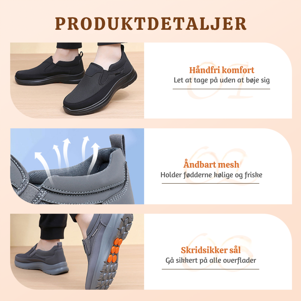 Poul™ | Herre Ortopædiske Slip-On Sneakers