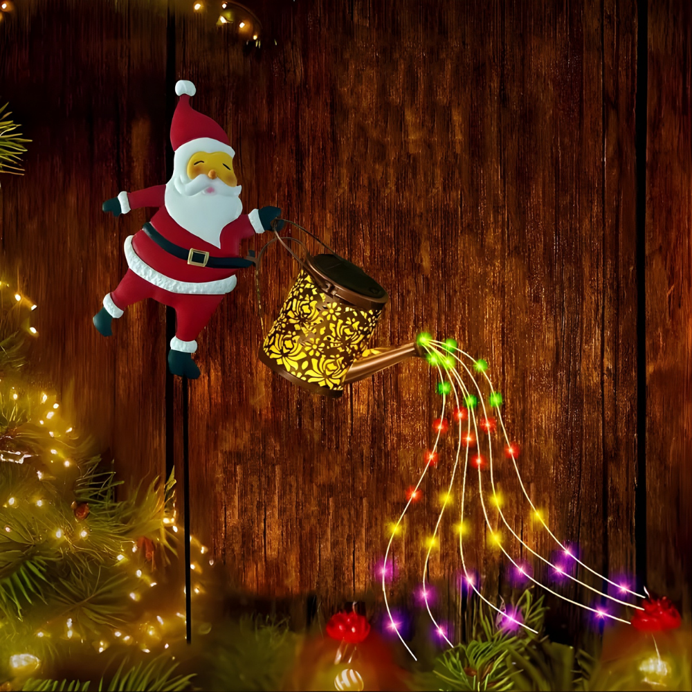 SprinkleSanta™ | Solcelledrevet Julemands Vandingslampe