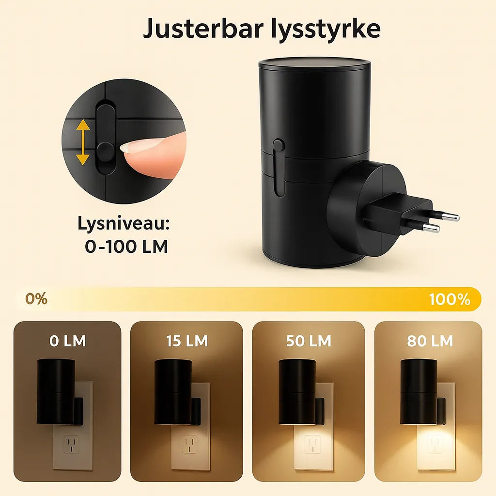 Lunae™ | Automatisk varmt lys der gør dit hjem trygt & hyggeligt