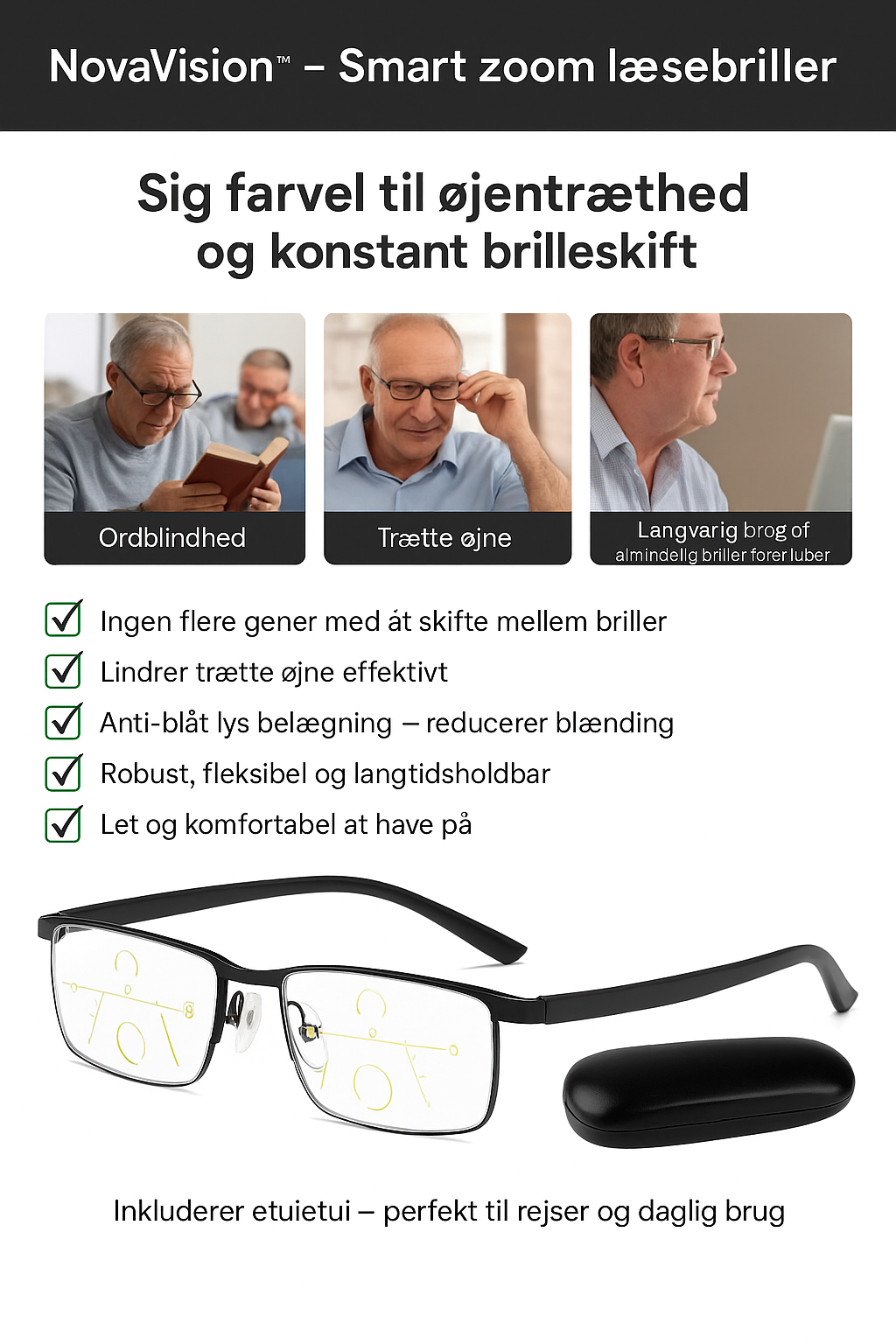 Optimo™ | Ét brille. Perfekt syn. Altid.
