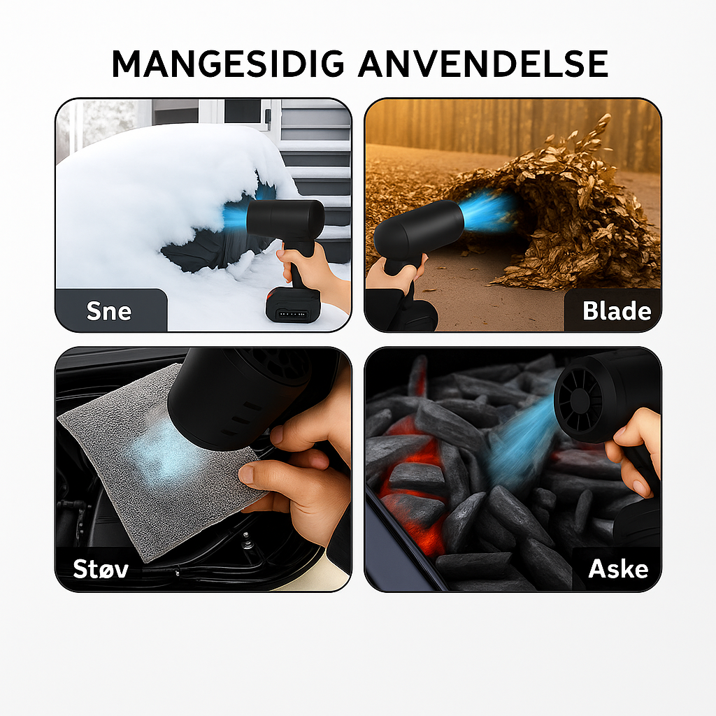 LøvBlæser™ | Trådløs rengøring på få sekunder