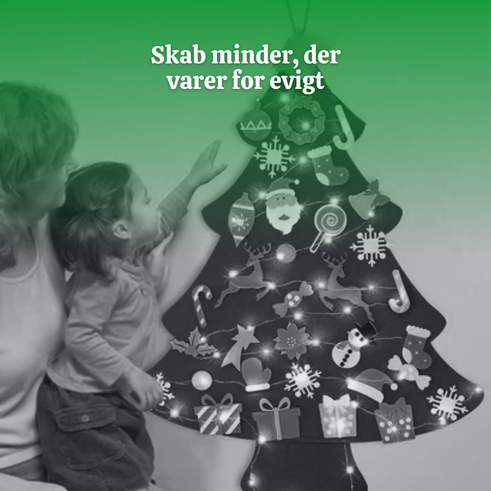 BørneTræ™ | DIY Juletræ i Filt til Børn