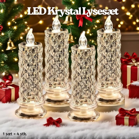 NordicShine™ | LED Krystal Lysesæt