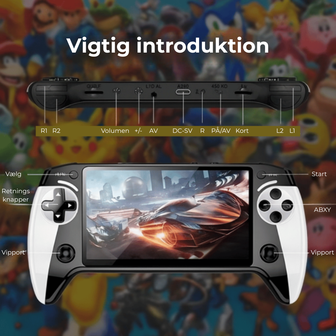 Arkadus™ | Handhelds Konsol – 2000+ Retrospel när som helst, var som helst!