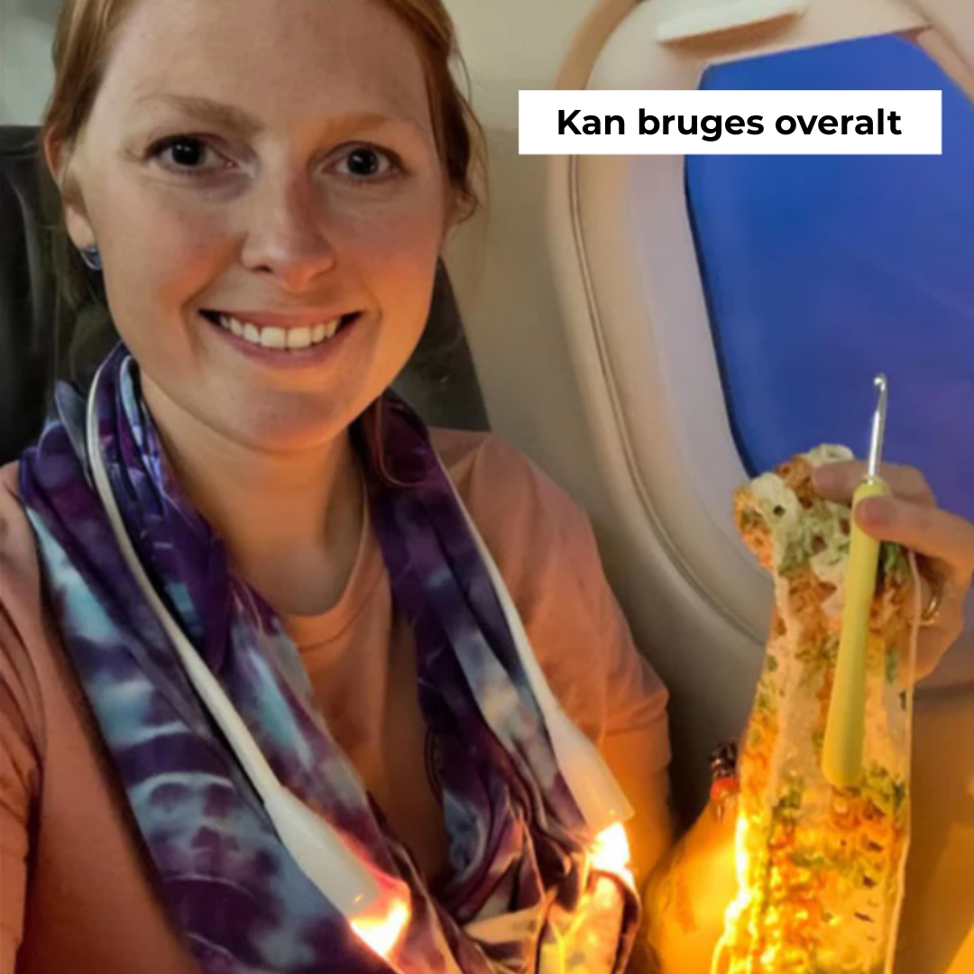 HalsLys™ l Halslampen, der belyser dine kreationer og aflaster dine øjne