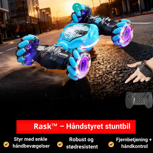 Rask™ | Håndstyret stuntbil, der reagerer på hver eneste bevægelse